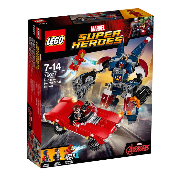 LEGO® Marvel Super Heroes Iron Man: Атаката на Detroit Steel 76077