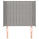 Tablie de pat vidaXL, cu aripioare, gri deschis 103x16x118/128 cm, textil, 12.2 kg 3119808