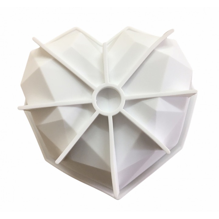 Forma pentru mousse, Silicon, Model inima diamant