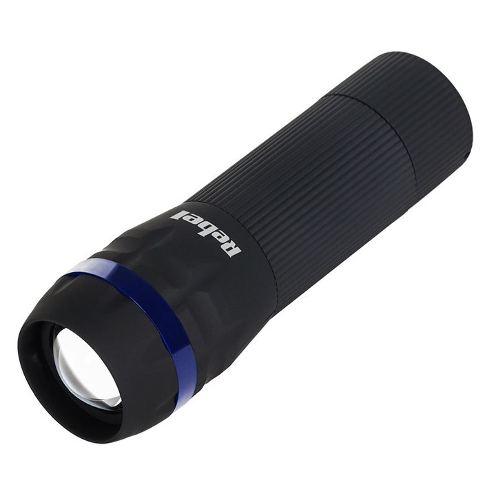 LED фенер Rebel URZ0073 1W Zoom Черен
