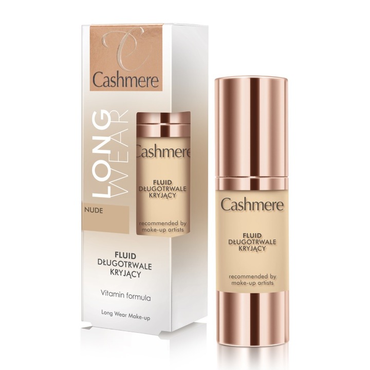 Fond de ten matifiant, Dax Cosmetics, Cashmere, Long Wear, Nude, 30 ml