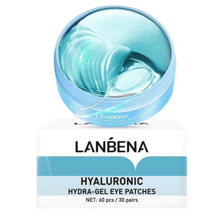 Комплект от 60 маски за очи, LANBENA, Hydra-Gel, с хиалуронова киселина, 173гр