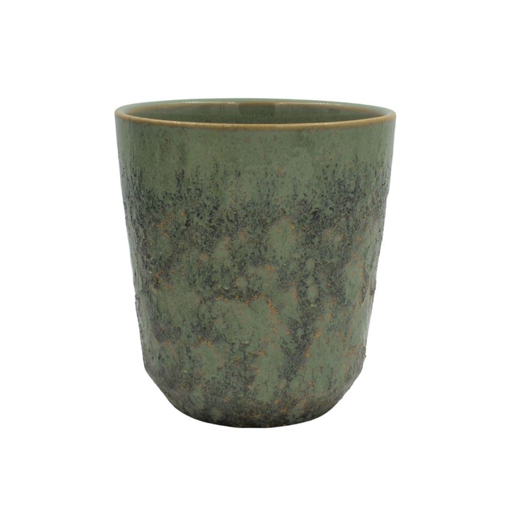 Masca de ghiveci verde Mica 15x12 cm