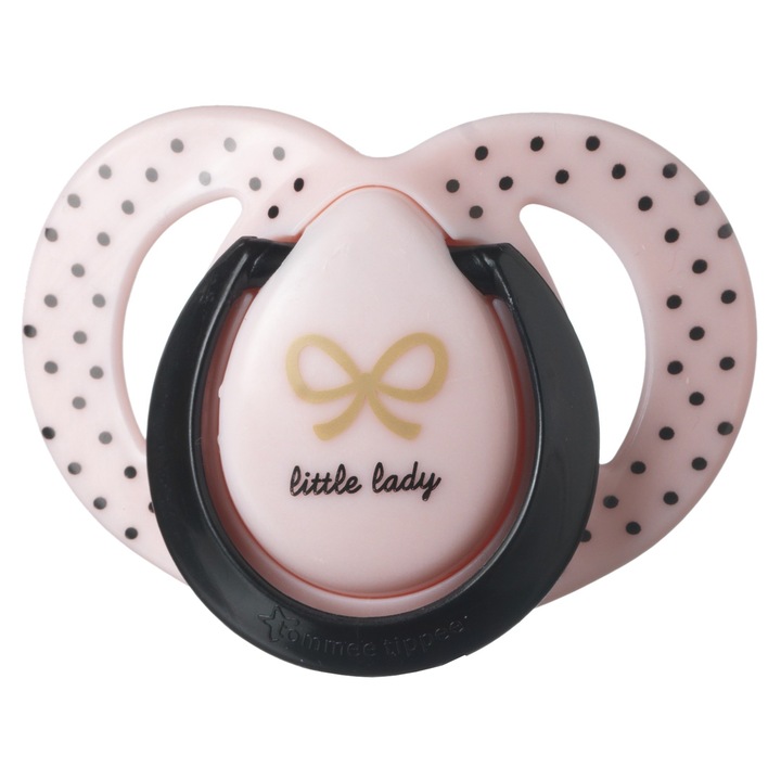 Ортодонтична залъгалка Tommee Tippee Moda, 6-18 месеца, Розова
