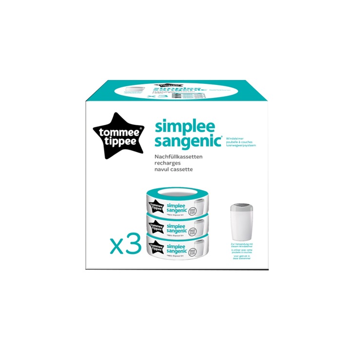 Резерва Tommee, Tippee Sangenic Simplee, 3 бр