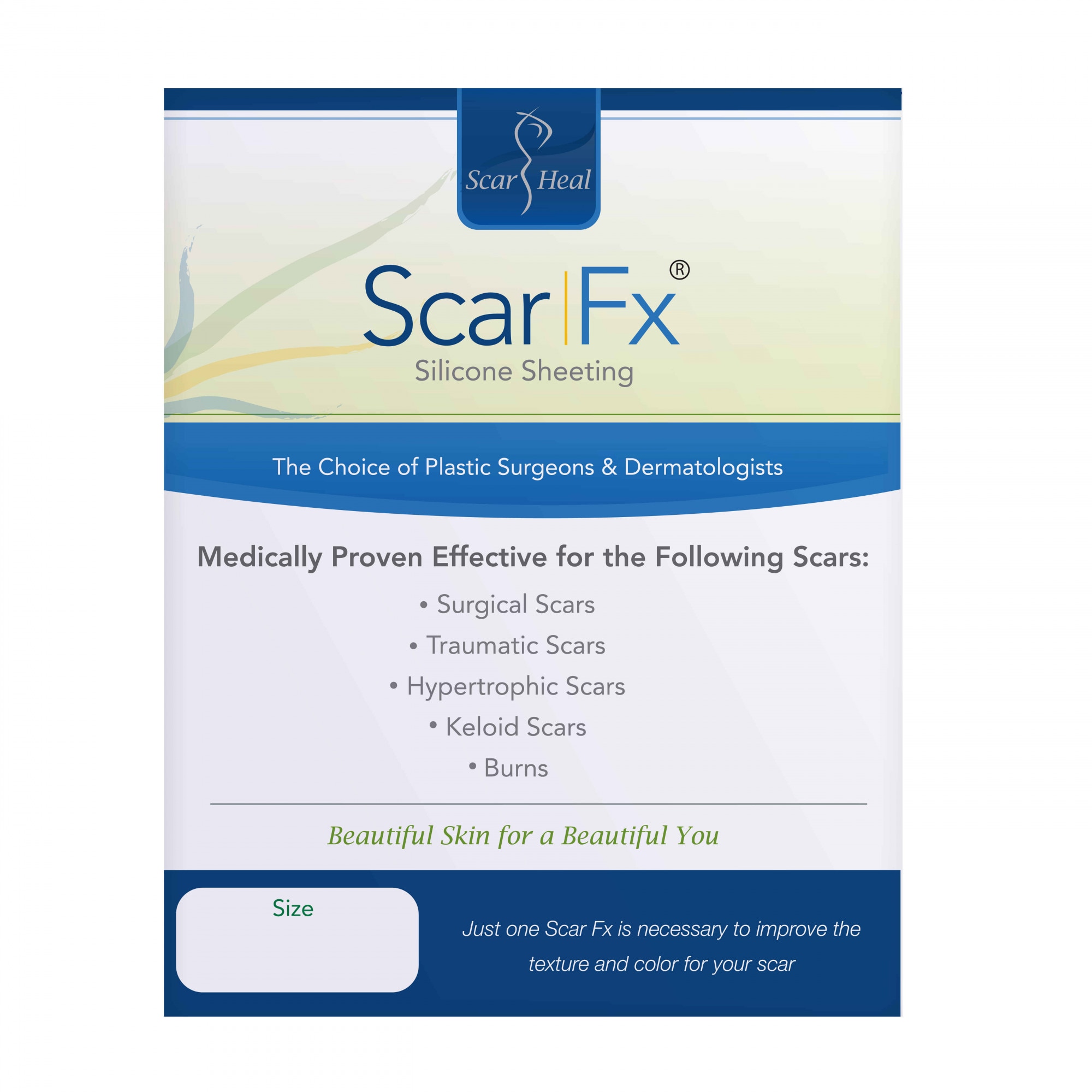 Pansament siliconic cicatrici ScarFx 3.75cm x 7.5cm