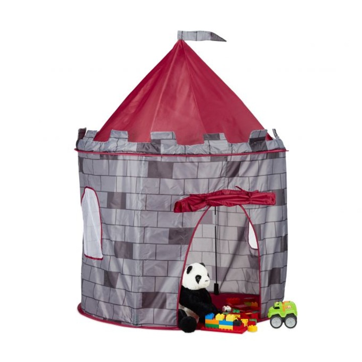 Cort de joaca pentru copii Relaxdays, Poliester, multicolor, 105x125 cm
