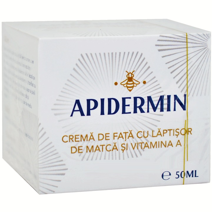 Crema de fata Apidermin cu Laptisor de Matca si Vitamina A, 50ml, Complex Apicol