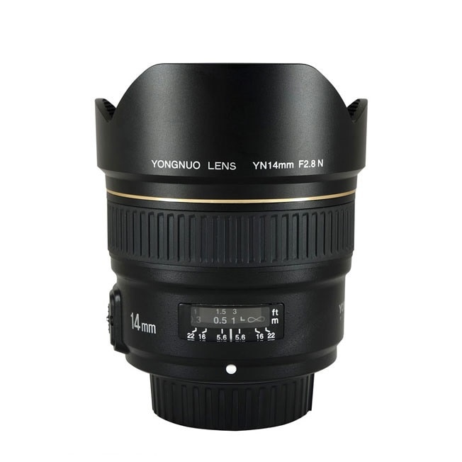 Obiectiv Yongnuo YN 14mm f2.8 unghi ultra-wide prime pentru Nikon