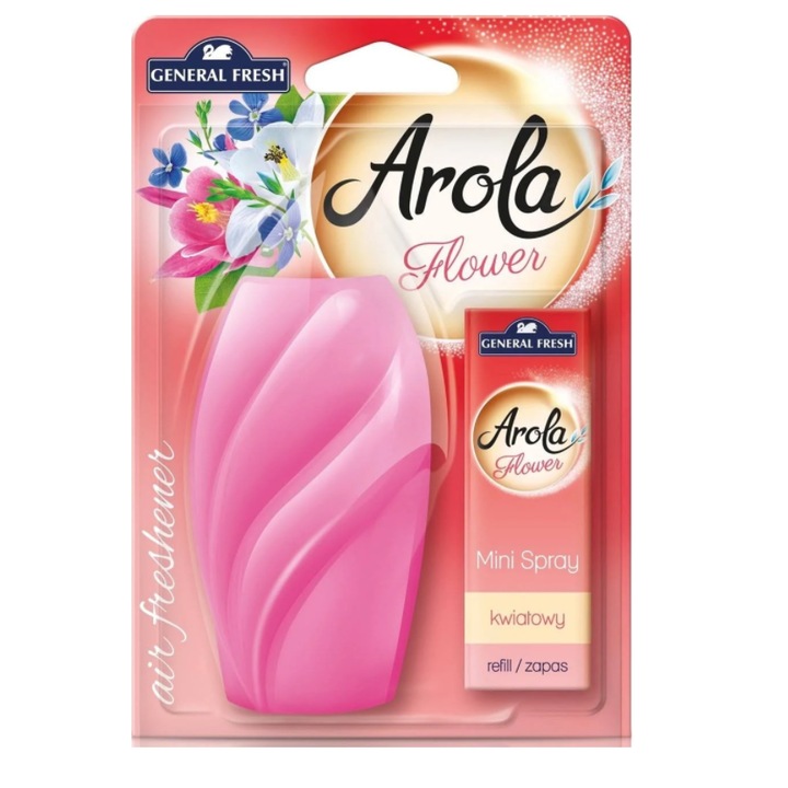 Odorizant pentru camera, Arola, Parfum floral, Tip aerosol/spray, 15 ml