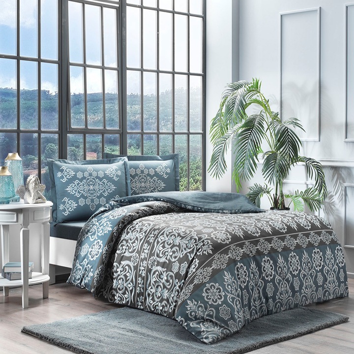 Dupla pamut 100% szatén ágynemű, 4 db, 230x260 cm, TAC, Savion