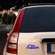 Sticker decorativ perete, auto si geam, Edition versiunea 2, Albastru, 25 cm