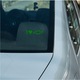 Sticker decorativ perete, auto si geam, I love chevrolet versiunea 2, Verde, 19 cm