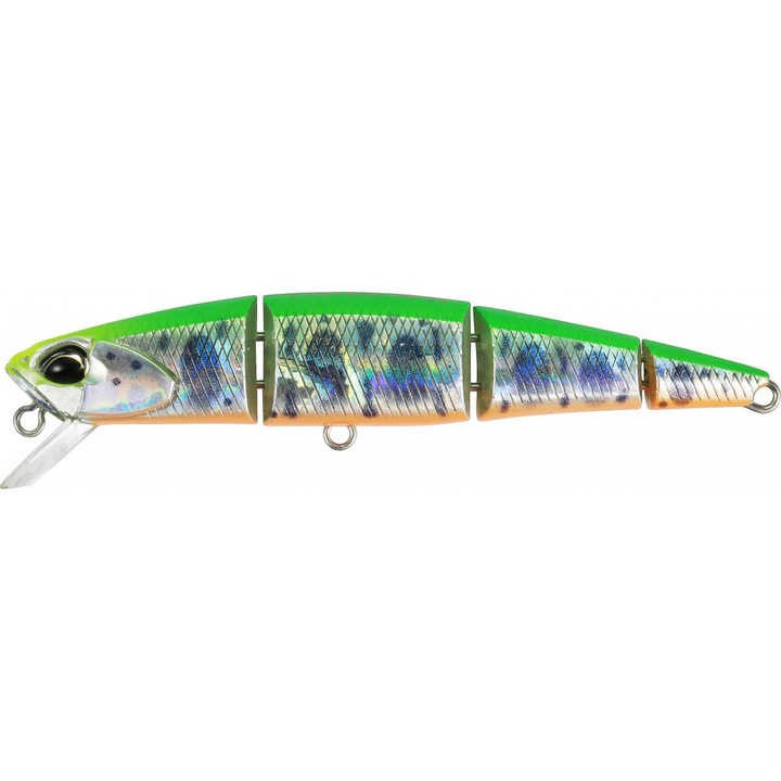 Vobler DUO Ryuki Quattro 70S 7cm 5.7g GDA4140 Lime Yamame OB, pentru pescuit la biban, stiuca, bass sau avat
