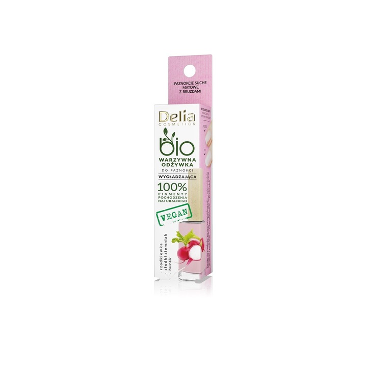 Балсам за нокти, Delia Cosmetics, Репички, 11 мл, Розов