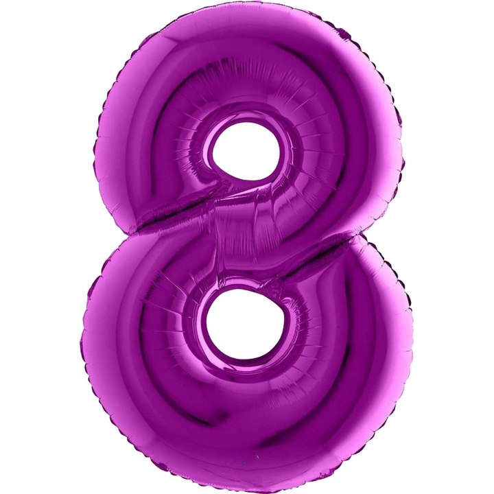Balon Folie Cifra 8, Mov, 102 cm, 058P