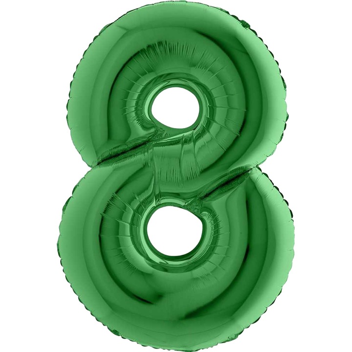 Balon Folie Cifra 8, Verde, 102 cm, 038GR