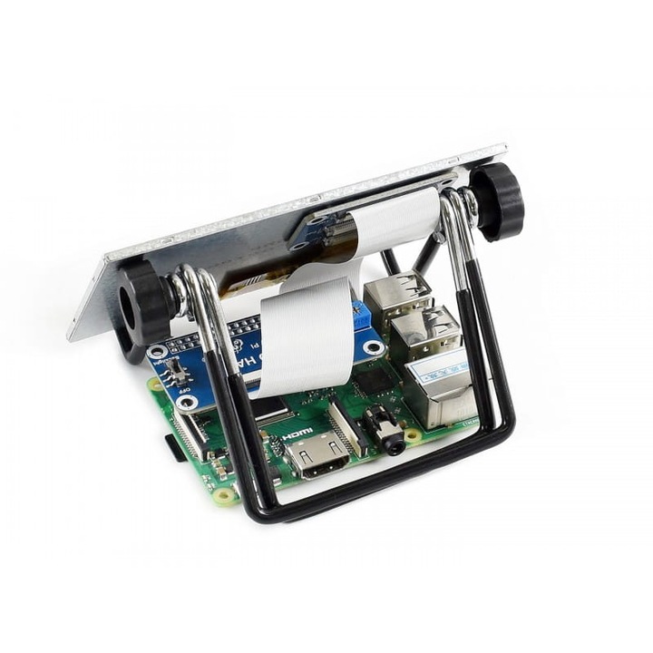 Дисплей 5" Waveshare, IPS, 800x480, съвместим с Raspberry Pi, Сив