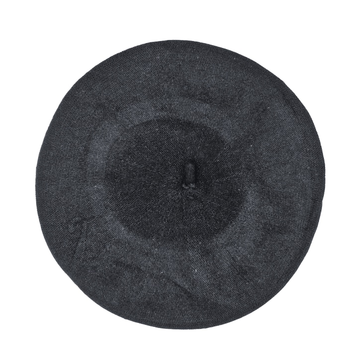 Caciula de dama stil bereta, Onore, negru, lana si acril, marime universala, model uni