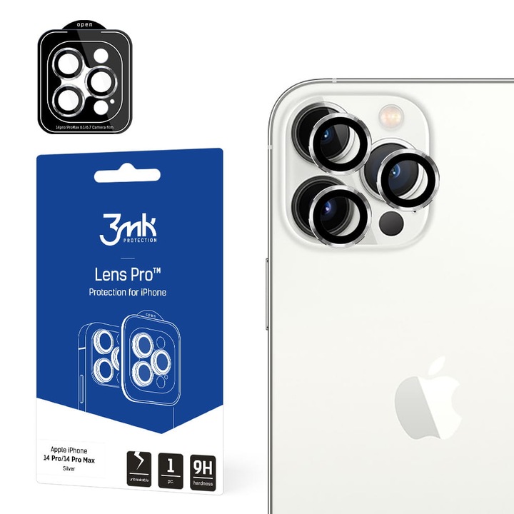 Скрийн протектор за камера 3mk Lens Protection Pro за Apple iPhone 14 Pro/14 Pro Max