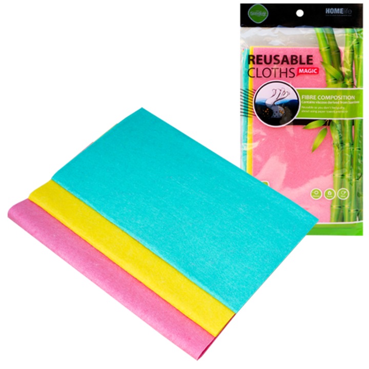 Lavete universale reutilizabile 25x30 cm, set 3, Adison