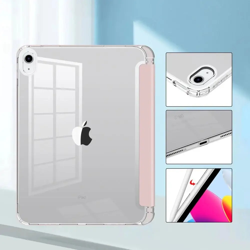 Husa Tech-Protect Smartcase Pen Hybrid compatibila cu iPad 10.9 inch 2022 Pink