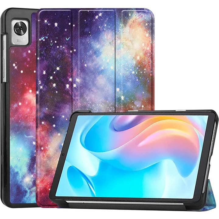 Husa premium Sigloo, pentru tableta Realme Pad Mini, 8.7 inch 2022, Model Galaxy