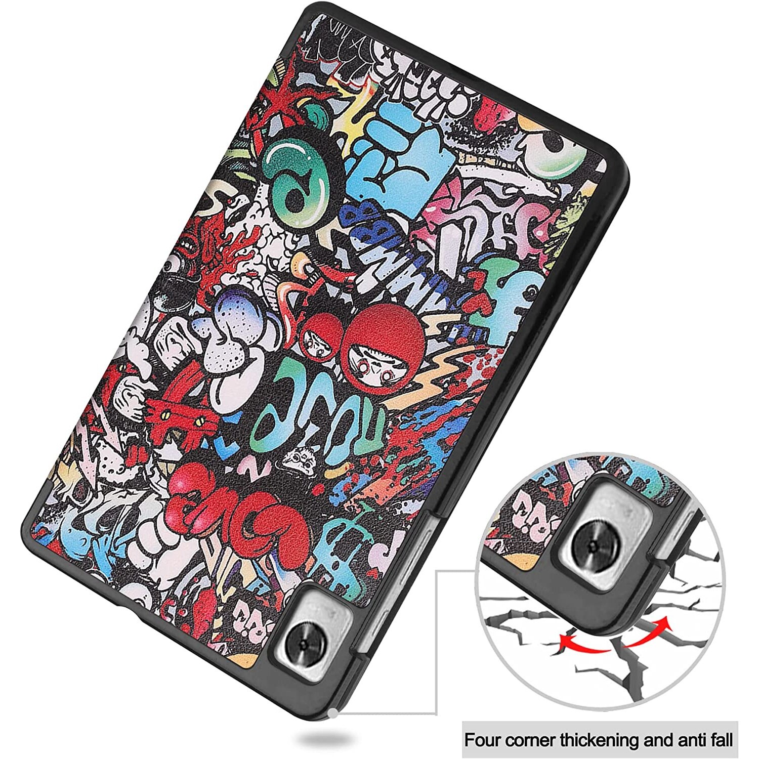 Husa premium Sigloo, pentru tableta Realme Pad Mini, 8.7 inch 2022, Model Graffity