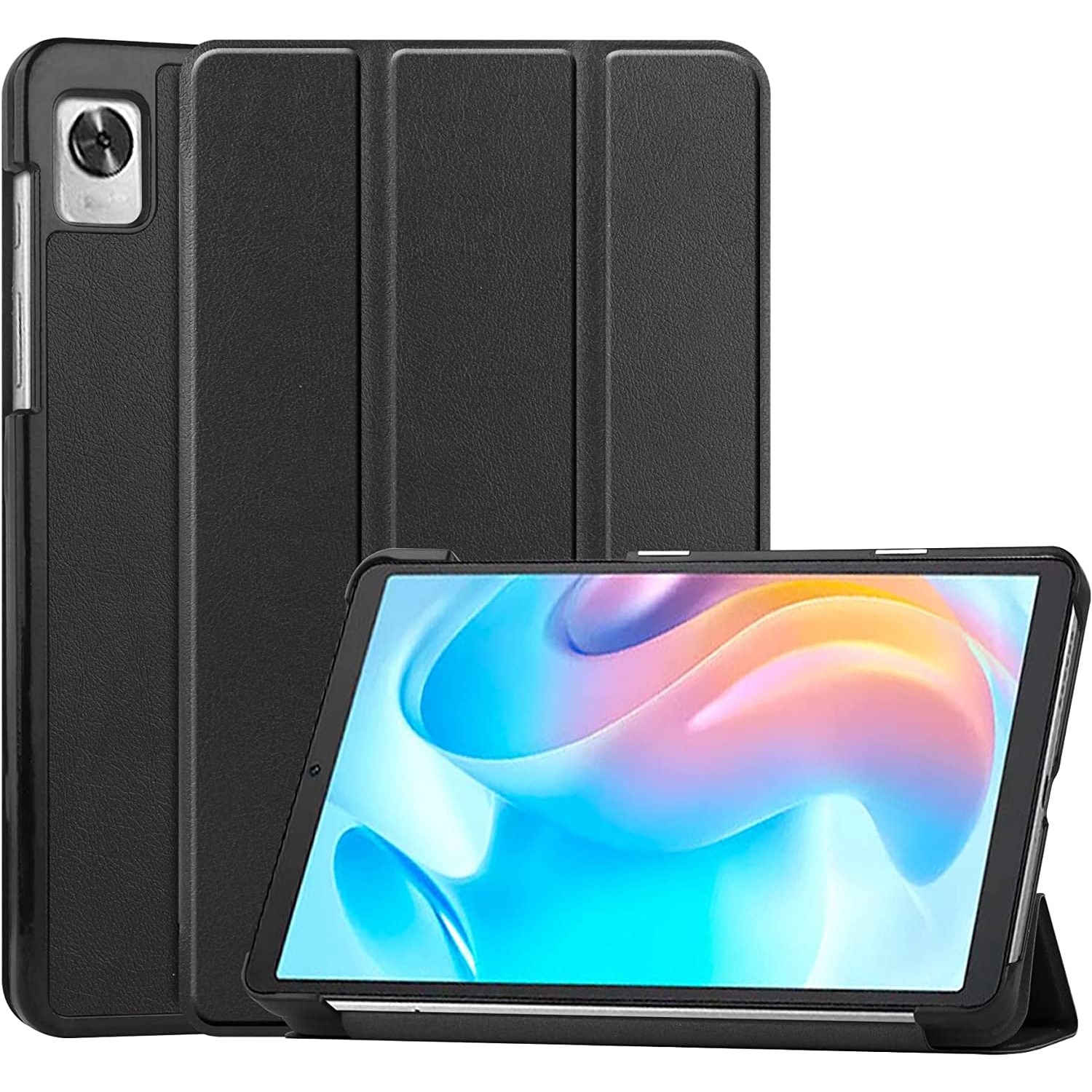 Husa premium Sigloo, pentru tableta Realme Pad Mini, 8.7 inch 2022, Model Simple Black