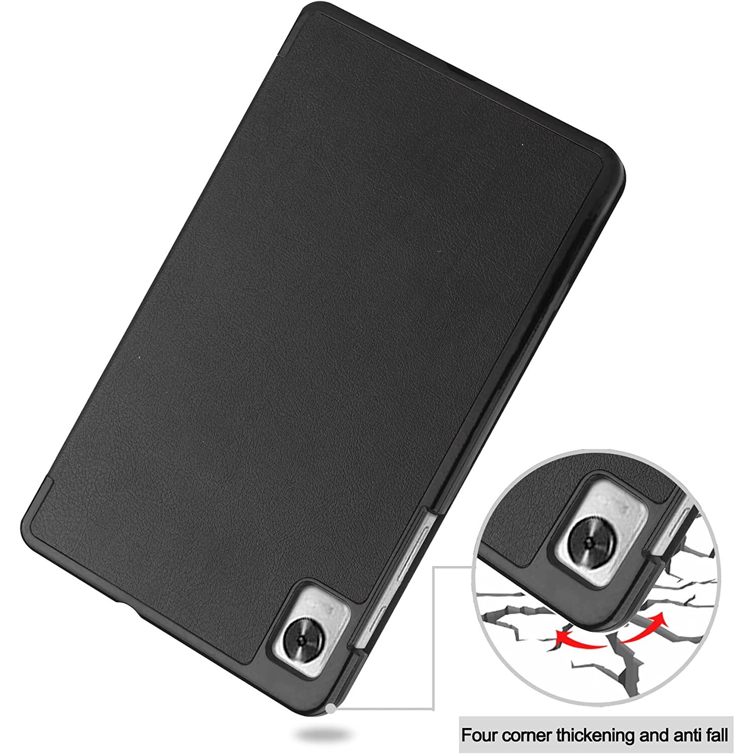 Husa premium Sigloo, pentru tableta Realme Pad Mini, 8.7 inch 2022, Model Simple Black