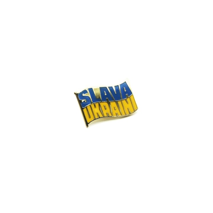 Insigna Metalica de Rever Slava Ukraini, Metal, Multicolora