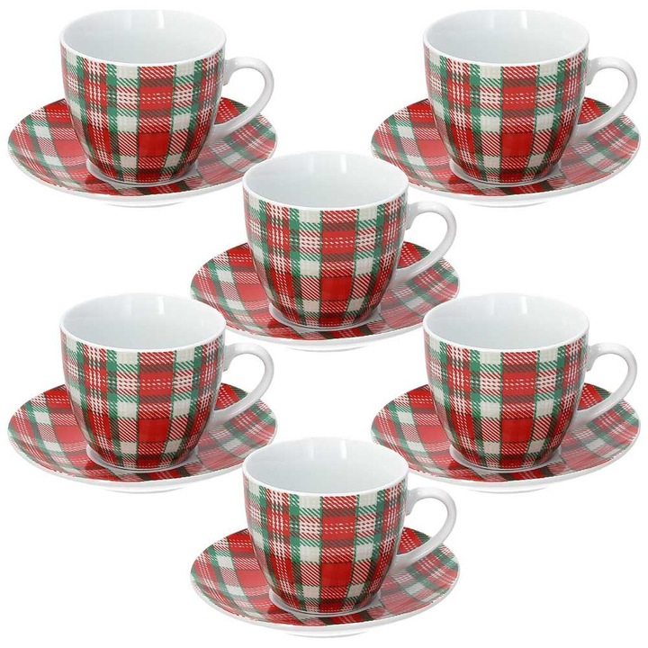 Set pentru cafea 12 piese, Tognana, Scozia, 220 ml