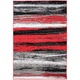 Covor, Tapiso, Maya, Material Polipropilena, Dimensiune 120x170 cm, Design Abstract, Destinat Pentru Camera De Zi, Dormitor, Hol, Bucatarie, Inaltime Fir 8 mm, Greutate 1.62 Kg, Q542A, Rosu/Multicolor