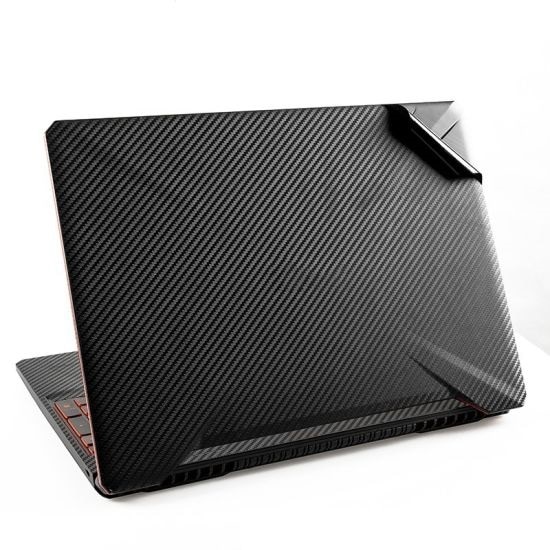 Folie autocolant 3D protectie Laptop, Negru Carbon, 30cm x 40cm