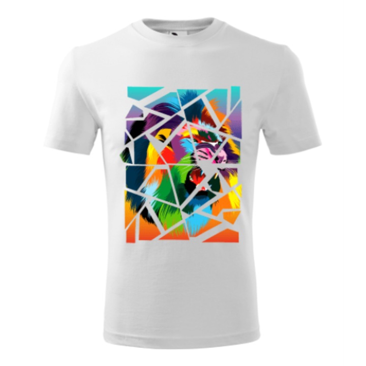 Tricou Copii, model clasic, personalizat "I am King", Alb, Alb