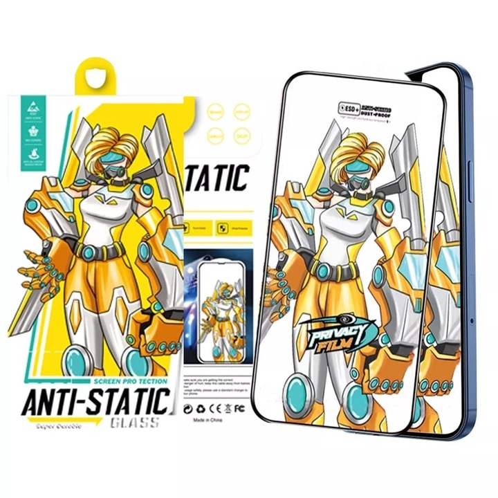 Folie de protectie telefon, Sticla securizata, Compatibil cu Samsung Galaxy S21 Plus