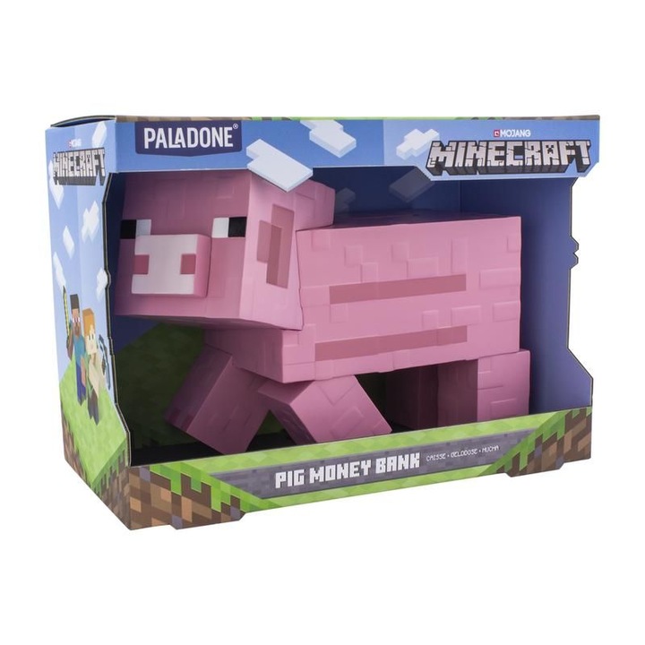 Касичка Paladone Minecraft, Прасенце, 20 см