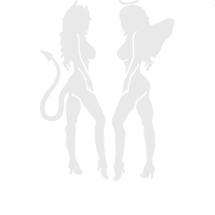 Sticker decorativ perete, auto si geam, Inger si demon, Alb, 19 cm