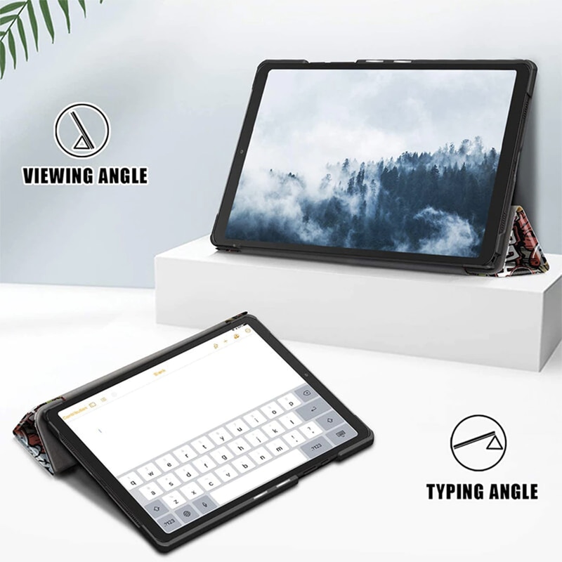 Husa Tableta din Piele compatibila cu Huawei Matepad T 10 / T 10S (9.7 inch / 10.1 inch), Protectie Completa, Functie de Stand, Optim Technology, Multicolor
