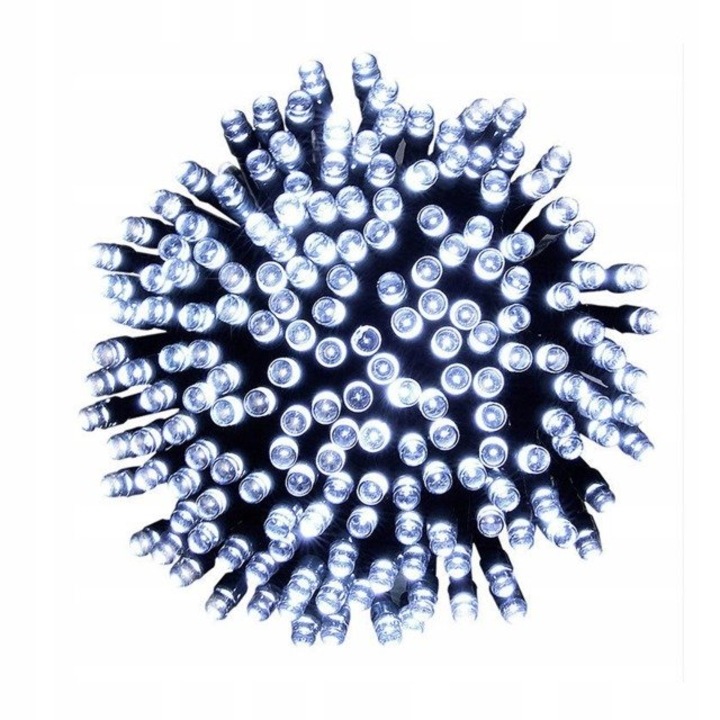 Instalatie luminoasa, 48 LED-uri, 3.5 m, alb rece