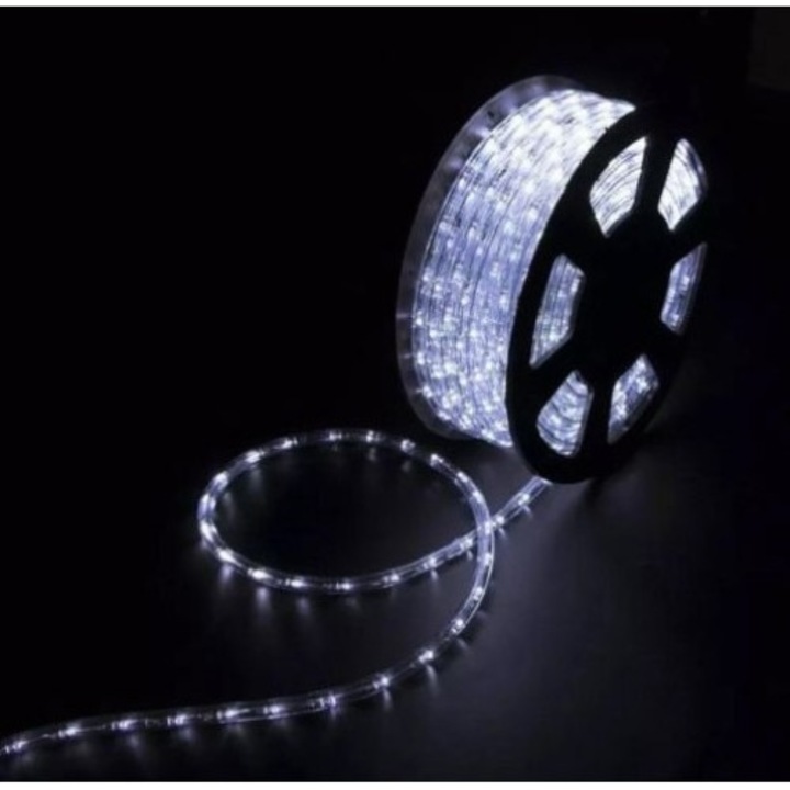 Instalatie cu led, exterior/interior, 10m, alb