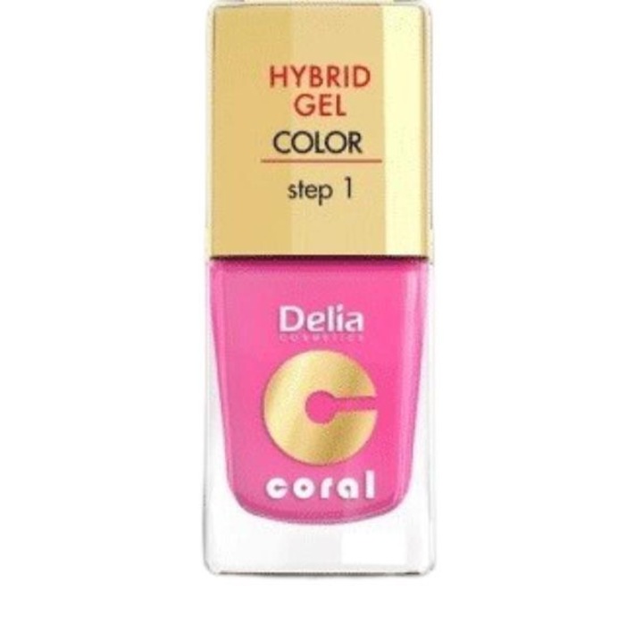Coral hibrid gél körömlakk sz. 22, Delia, 11 ml, Hot pink