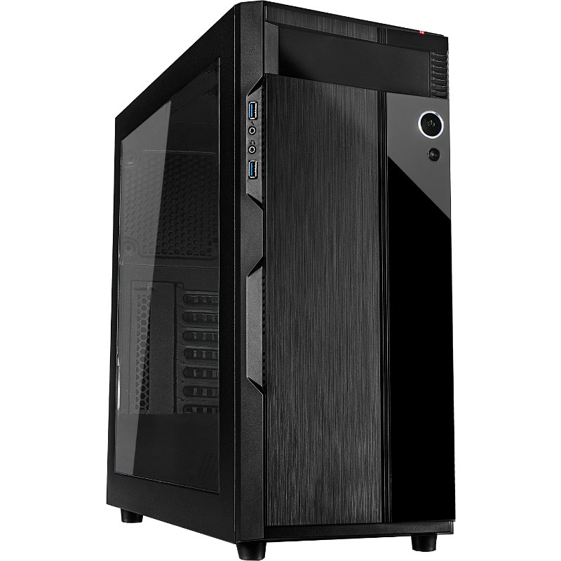 Carcasa Inter-Tech N21 Crusader, SECC Steel ATX Mid Tower, fara sursa