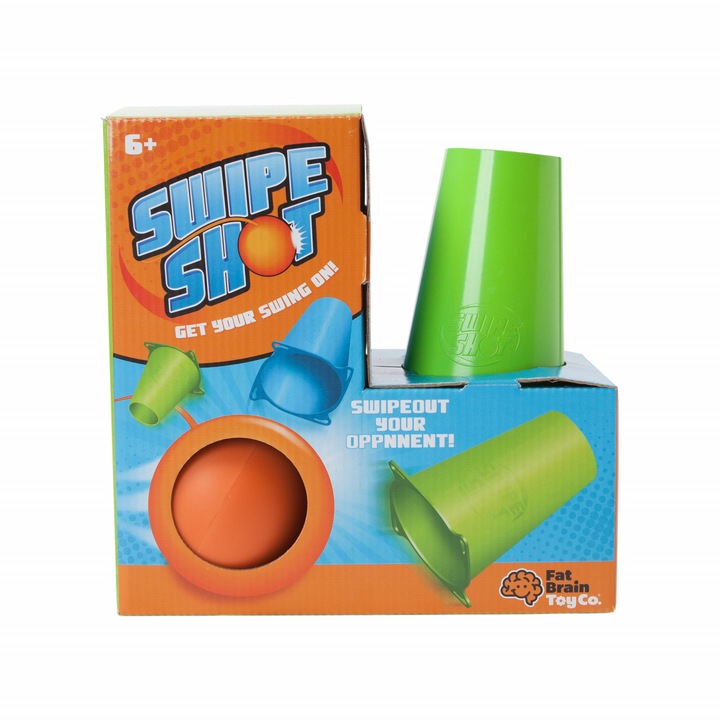 Joc de indemanare Swipe Shot, Fat Brain Toys, 2 jucatori, +6 ani