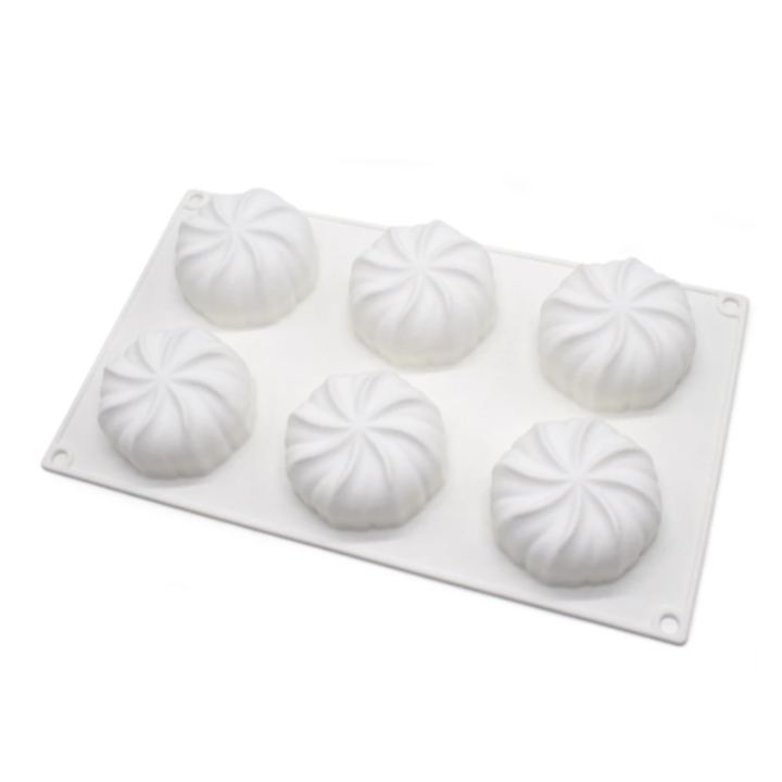 Matrita copt prajituri, Silicon, Forma bezea, Alb