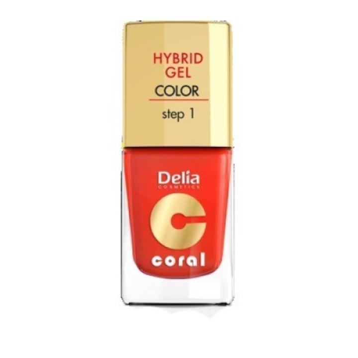 Félpermanens körömlakk, Delia, 11 ml, Narancs