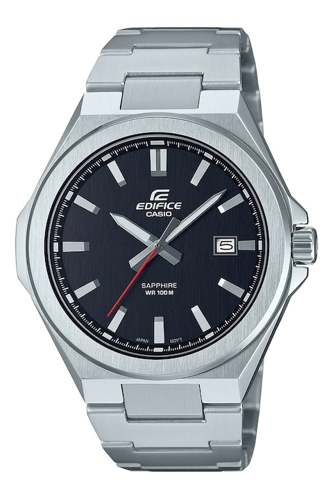 Casio, Кварцов часовник от неръждаема стомана, Сребрист