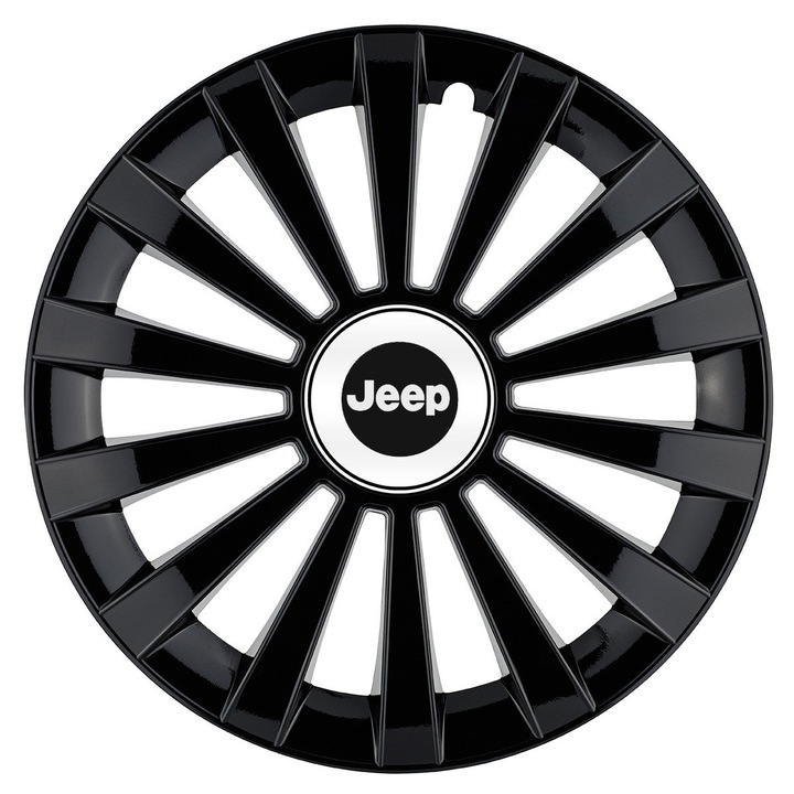 Set 4 capace roti Meridian negru R16 pentru gama auto Jeep