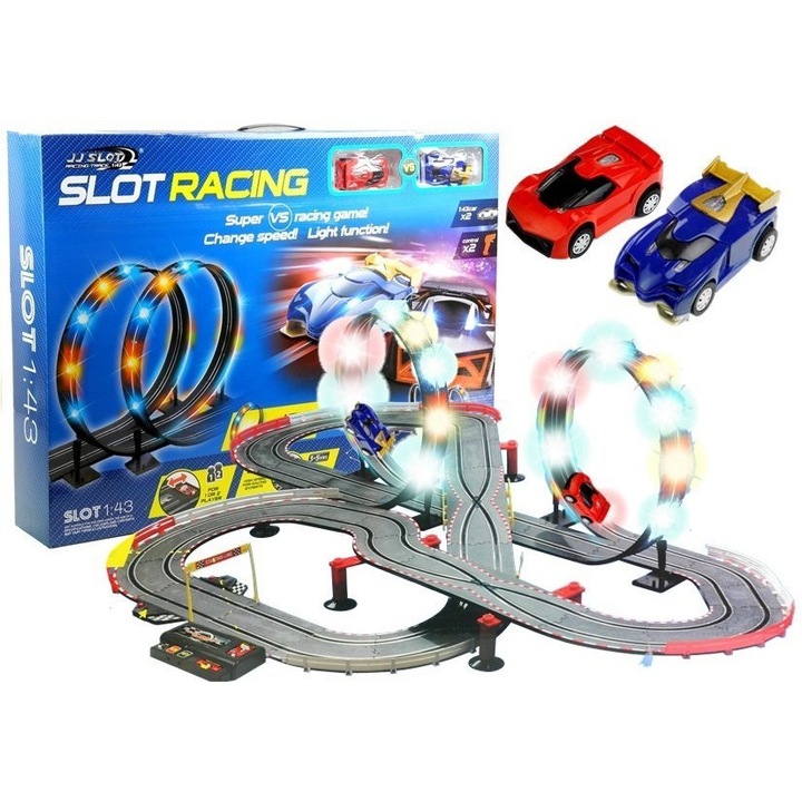 Versenypálya 2 autók Vezérlők Loop Lights Slot Cars 3009