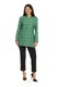 Jacheta din stofa de bumbac cu fermoar, verde in carouri, Dress To Impress, marimea 50